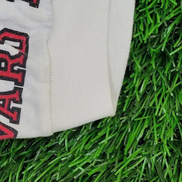Vintage 90s Harvard University Polo Shirt 2XL 25x31 White Red AOP